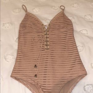 Tan Bodysuit